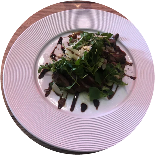 Tagliata de bœuf, roquette et parmesan